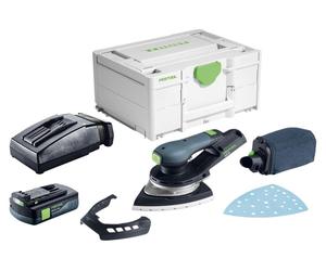 Festool DTSC 200-Basic Ponceuse Delta sans fil 18 V 145 x 195 mm Brushless + 1x batterie 3,0 Ah + chargeur + Systainer