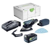 Festool DTSC 200-Basic Ponceuse Delta sans fil 18 V 145 x 195 mm Brushless + 1x batterie 5,0 Ah + chargeur + Systainer