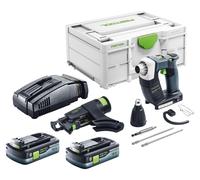 Festool DURADRIVE DWC 18-2500 Basic Visseuse de chantier sans fil 18 V 18 Nm Brushless + 2x batterie 4,0 Ah + chargeur rapide + Systainer