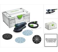Festool ETS EC 150/5 EQ-Plus Ponceuse excentrique 400 W 150 mm Brushless + 250x disque de ponçage + 2x Protection Pad + Interface Pad + systainer