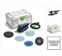 Festool ETS EC150/3 EQ-Plus Ponceuse excentrique 400 W 150 mm Brushless + 250x disques + 2x Protection Pad + Interface Pad + plateau de ponçage + systainer