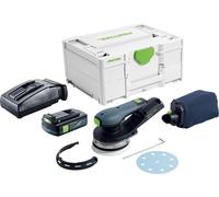 Festool ETSC 2 125-Basic Ponceuse excentrique sans fil 18 V 125 mm Brushless + 1x batterie 3,0 Ah + chargeur + Systainer