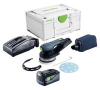 Festool ETSC 2 125-Basic Ponceuse excentrique sans fil 18 V 125 mm Brushless + 1x batterie 5,0 Ah + chargeur + Systainer