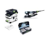 Kit combiné CTM MIDI/ETS EC/GR/FIS : aspirateur mobile sans poussière + ponceuse excentrique - FESTOOL - SYSTAINER - 578866