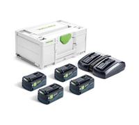 FESTOOL Set Énergie SYS 18V 4x5Ah TCL6DUO - 578681