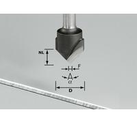 Festool Fraise à rainurer en V HW S8 D18-90°/Alu