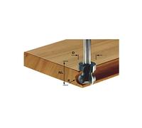 Festool Fraise pour poignée moulurée HW S8 D22/16/R2,5+6