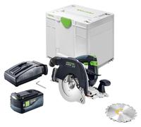 Festool HKC 55 KEB-Basic Scie circulaire portative sans fil 18 V 160 mm Brushless + 1x batterie 5,0 Ah + chargeur + Systainer