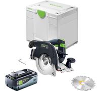 Festool HKC 55 KEB-Basic Scie circulaire portative sans fil 18 V 160 mm Brushless + 1x batterie 8,0 Ah + Systainer - sans chargeur