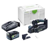 Festool HLC 82 EB-Basic Rabot sans fil 18 V 82 mm Brushless + 1x batterie 5,0 Ah + chargeur + Systainer