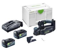 Festool HLC 82 EB-Basic rabot sans fil 18 V 82 mm Brushless + 2x batterie 5,0 Ah + chargeur + Systainer