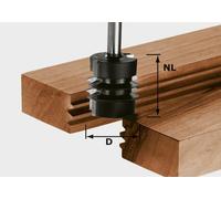 Festool HW S8 D34/NL32 fraise d'encollage 34x 32x 62x 8 mm ( 491034 ) pour fraiseuse OF 900, OF 1000, OF 1010, OF 1010 R, OF 1400, OF 2000, OF 2200