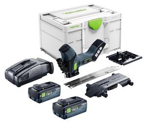 Festool ISC 240 EB-Basic Scie à isolants sans fil 18 V 240 mm + 2 batteries 8,0 Ah + chargeur rapide + Systainer