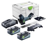 Festool ISC 240 EB-Basic Scie à isolation sans fil 18 V 240 mm + 2x batterie 8,0 Ah + chargeur rapide + Systainer