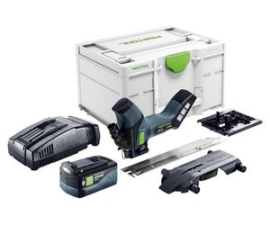 Festool ISC 240 EB-Basic Scie à matériaux isolants sans fil 18 V 240 mm + 1x batterie 5,0 Ah + chargeur rapide + Systainer