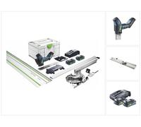 Festool ISC 240 HPC 4,0 EBI-Plus-XL-FS Scie à isolation sans fil 18 V 240 mm ( 576572 ) + 2x batterie 4,0 Ah + chargeur + rail de guidage + Systainer ( successeur de 575592 )
