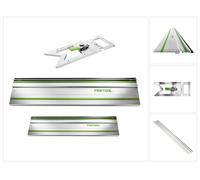 Festool Jeu de rails de guidage FS 1400/2 ( 491498 ) + FS 800/2 ( 491499 ) + FS-WA/90° Guide d'angle ( 205229 )