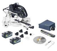 Festool KAPEX KSC 60 EB-Basic Scie à onglets sans fil 18 V / 36 V 216 mm Brushless + 2x batterie 8,0 Ah - sans chargeur