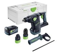Festool KHC 18 EB-Basic Marteau combiné sans fil 18 V 2,6 J SDS-Plus Brushless + 1x batterie 5,0 Ah + Systainer - sans chargeur