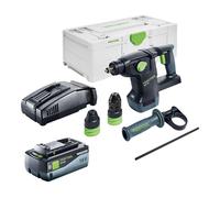 Festool KHC 18 EB-Basic Marteau combiné sans fil 18 V 2,6 J SDS-Plus Brushless + 1x batterie 8,0 Ah + chargeur rapide + Systainer