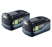 Festool Kit batterie 2x BP 18 Li 5,0 HP-ASI HighPower Pack batterie 18 V 5,0 Ah Li-Ion ( 2x 578519 ) Bluetooth avec indicateur de charge