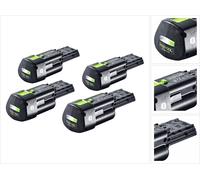 Festool Kit batterie 4x BP 18 Li 3,0 Ergo I Batterie 18 V 3,0 Ah / 3000 mAh Li-Ion ( 4x 577704 ) avec indicateur de charge