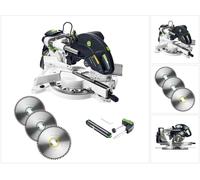 Festool KS 120 REB Scie circulaire à onglets KAPEX 1600W 260mm ( 575302 ) + 3x lame de scie circulaire