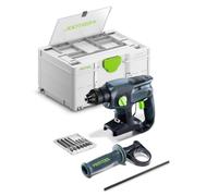Festool Marteau combiné sans fil KHC-S 18 SDS-Plus Basic-Set 18 V | Moteur sans balais EC-TEC 1,7 J d'efficacité d'impact, Systainer avec cassette de forage - Batterie non incluse