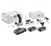 Festool MFKC 700 EB-Basic Module de batterie affleureuse 18 V 8 mm Brushless + 2x batterie 4,0 Ah + chargeur + kit accessoires + Systainer