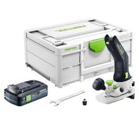 Festool MFKC 700 KA EB-Basic Module de batterie pour toupie à chanfreiner 18 V 8 mm sans balais + 1 batterie 4,0 Ah + Systainer - sans chargeur