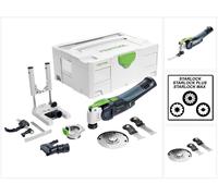 Festool OSC 18 Li E-Basic Set Vecturo Outil Oscillant sans fil 18V Brushless StarlockMax Solo + Accessoires + Coffret - sans batterie, sans chargeur (574849)