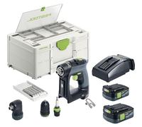 Perceuse visseuse sans fil CXS 12 2,5-Set - FESTOOL - avec 2 batteries 10.8v 2.5Ah - chargeur - accessoires - systainer - 576865