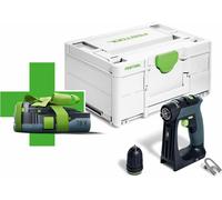 Festool Perceuse-visseuse sans fil CXS 18-Basic- 3,0 avec pack de batteries 3,0 Ah, Systainer et mandrin à serrage rapide, 578063