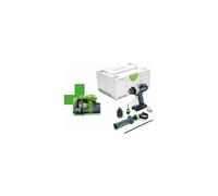 Festool Perceuse-visseuse sans fil QUADRIVE TDC 18/4 I-Basic | Moteur EC-TEC sans balais, 4 vitesses, couple 50 Nm, livrée en Systainer SYS3 M 187