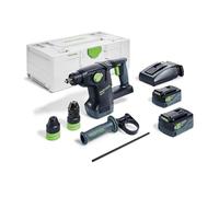 Festool Perforateur Burineur sans Fil KHC 18 - SDS-Plus 18 V | Marteau perforateur professionnel sans fil - moteur EC TEC brushless - compatible batterie AIRSTREAM 18 V