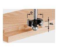 Fraise à feuillurer à plaquettes réversibles HW, queue de 8 mm FESTOOL HW S8 D38/12 - 491085