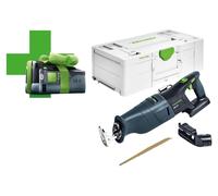 Festool RSC 18 EB-Basic-5,0 Scie sabre sans fil 18 V Brushless ( 578409 ) + 1x batterie 5,0 Ah + Systainer - sans chargeur