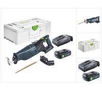 Festool RSC 18 EB-Basic Scie sabre sans fil 18 V Brushless + 1x batterie 3,0 Ah + chargeur + systainer