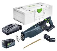Festool RSC 18 EB-Basic Scie sabre sans fil 18 V Brushless + 1x Batterie 5,0 Ah + Ladegert + Systainer