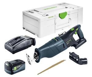 Festool RSC 18 EB-Basic Scie sabre sans fil 18 V Brushless + 1x Batterie 5,0 Ah + Ladegert + Systainer