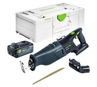 Festool RSC 18 EB-Basic Scie sabre sans fil 18 V Brushless + 1x batterie 8,0 Ah + chargeur rapide + Systainer