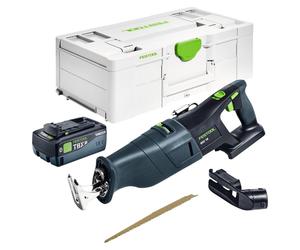 Festool RSC 18 EB-Basic Scie sabre sans fil 18 V Brushless + 1x batterie 8,0 Ah + chargeur rapide + Systainer