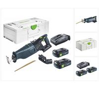 Festool RSC 18 EB-Basic Scie sabre sans fil 18 V Brushless + 2x batterie 3,0 Ah + chargeur + systainer