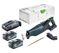 Festool RSC 18 EB-Basic Scie sabre sans fil 18 V Brushless + 2x batterie 8,0 Ah + chargeur rapide + Systainer