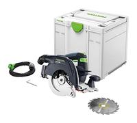 Festool Scie Circulaire HK 55 EBQ-Plus sur Rail FS | Scie portative 1 200 W avec inclinaison 0°-50°, fonction d'incision et Systainer SYS3 M 337 inclus