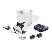 Festool TSC 55 5,0 KEBI-Plus/XL Scie plongeante sans fil 18 V / 36 V ( 2x 18 V ) 160 mm ( 577342 ) Brushless + 2x batterie 5,0 Ah + double chargeur + Systainer