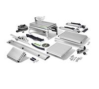 Festool Scie Semi-Stationnaire PRECISIO CS 50 EBG-Set | Poste de sciage extensible avec table coulissante, guide parallèle et accessoires professionnels inclus