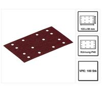 Festool STF 80x133 RU2/50 Bande abrasive Rubin 2 P40 80 x 133 mm 100 pces ( 2x 499046 ) pour ponceuse à glissement RTS 400, RTSC 400, RS 400, RS 4, LS 130