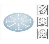 Festool STF D225/128 Disques abrasifs Granat P40 - 225 mm pour ponçeuse à bras PLANEX - 100 pcs. (205653)