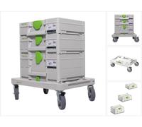 Festool SYS-RB Planche à roulettes (Rollerboy) + Coffret Systainer SYS3 M 112 + Coffret Systainer M 137 + Coffret Systainer M 187